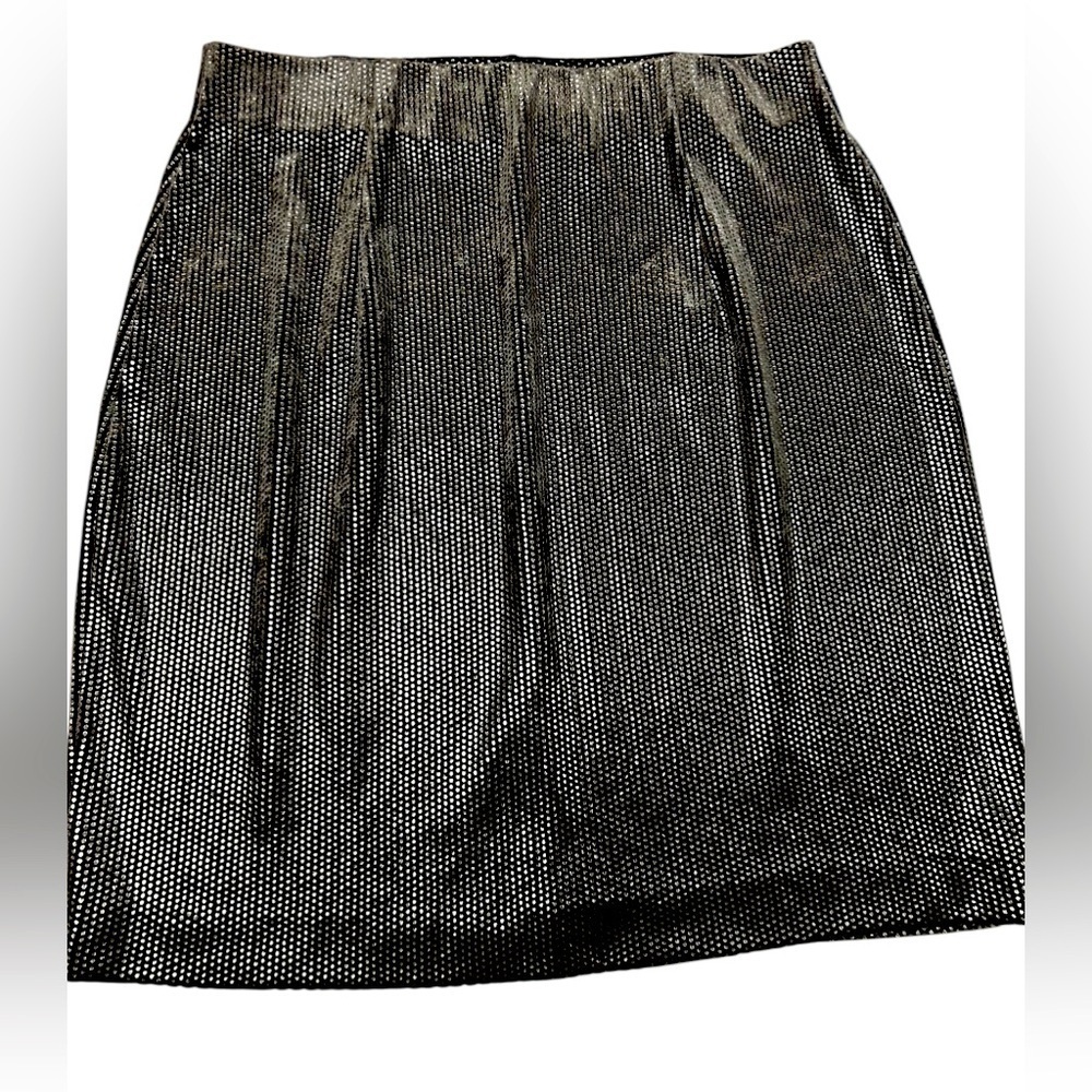 Elegant Black Velvety Skirt, Size S-M, EUC